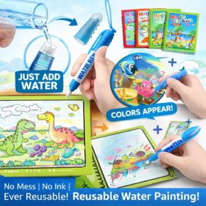 Magic Painting Book Pack of 4 – Color with Just Water!