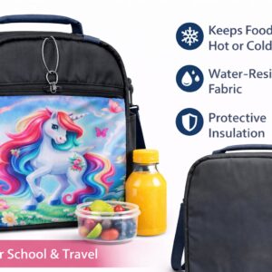 Kids Unicorn Cartoon Lunch Bag